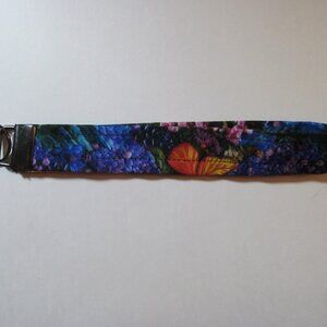 Dark Butterfly Wristlet Strap Keychain #17112026
